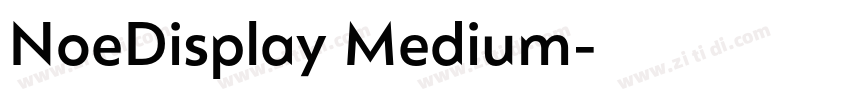 NoeDisplay Medium字体转换